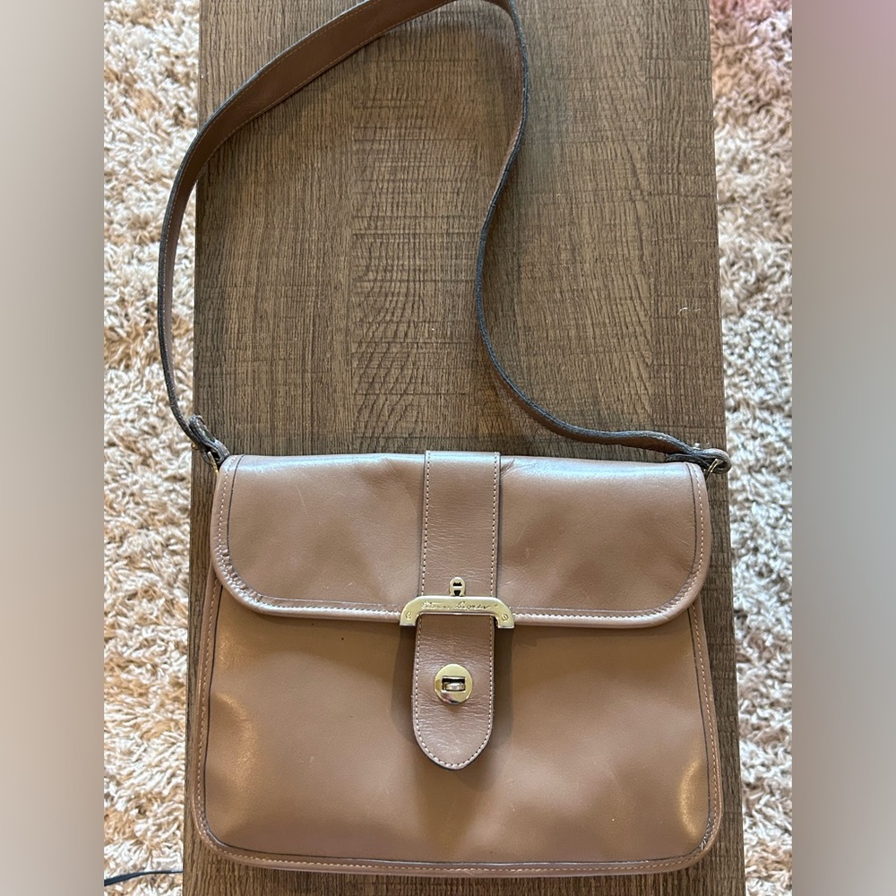 Vintage Etienne Aigner Handmade Leather Purse Bag